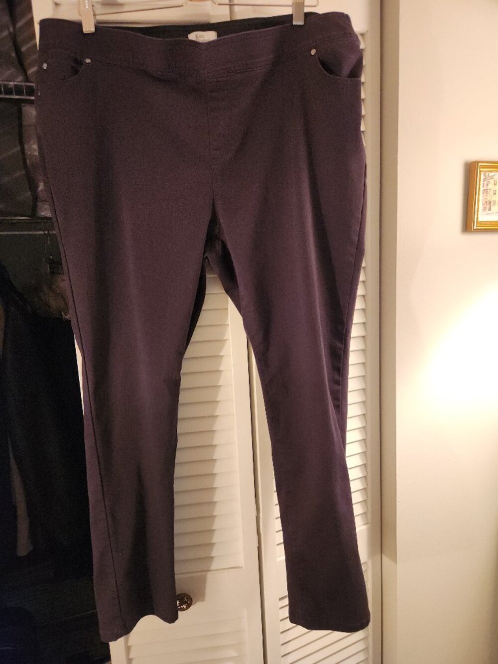 Kim Rogers Pull on Black Pants - 18W